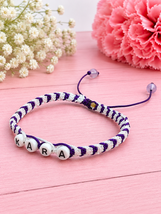 Pulsera Susurro de Lavanda 💜 | Personalizada con Nombre
